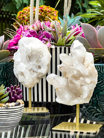 AAA BRAZILIAN QUARTZ CLUSTERS ON STAND Revive In Style Vintage Furniture Painted Refinished Redesign Beautiful One of a Kind Artistic Antique Unique Home Decor Interior Design French Country Shabby Chic Cottage Farmhouse Grandmillenial Coastal Chalk Paint Metallic Glam Eclectic Quality Dovetailed Rustic Furniture Painter Pinterest Bedroom Living Room Entryway Kitchen Home Trends House Styles Decorating ideas