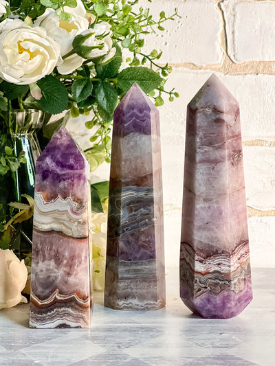 AMETHYST AGATE TOWERS Revive In Style Vintage Furniture Painted Refinished Redesign Beautiful One of a Kind Artistic Antique Unique Home Decor Interior Design French Country Shabby Chic Cottage Farmhouse Grandmillenial Coastal Chalk Paint Metallic Glam Eclectic Quality Dovetailed Rustic Furniture Painter Pinterest Bedroom Living Room Entryway Kitchen Home Trends House Styles Decorating ideas