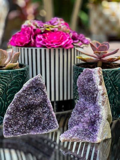 AMETHYST SUGAR CUTBASE CLUSTERS Revive In Style Vintage Furniture Painted Refinished Redesign Beautiful One of a Kind Artistic Antique Unique Home Decor Interior Design French Country Shabby Chic Cottage Farmhouse Grandmillenial Coastal Chalk Paint Metallic Glam Eclectic Quality Dovetailed Rustic Furniture Painter Pinterest Bedroom Living Room Entryway Kitchen Home Trends House Styles Decorating ideas