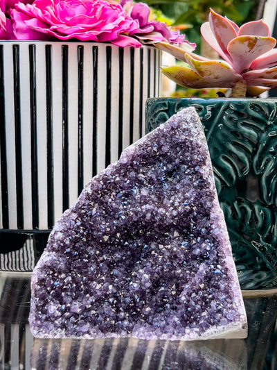 AMETHYST SUGAR CUTBASE CLUSTERS Revive In Style Vintage Furniture Painted Refinished Redesign Beautiful One of a Kind Artistic Antique Unique Home Decor Interior Design French Country Shabby Chic Cottage Farmhouse Grandmillenial Coastal Chalk Paint Metallic Glam Eclectic Quality Dovetailed Rustic Furniture Painter Pinterest Bedroom Living Room Entryway Kitchen Home Trends House Styles Decorating ideas