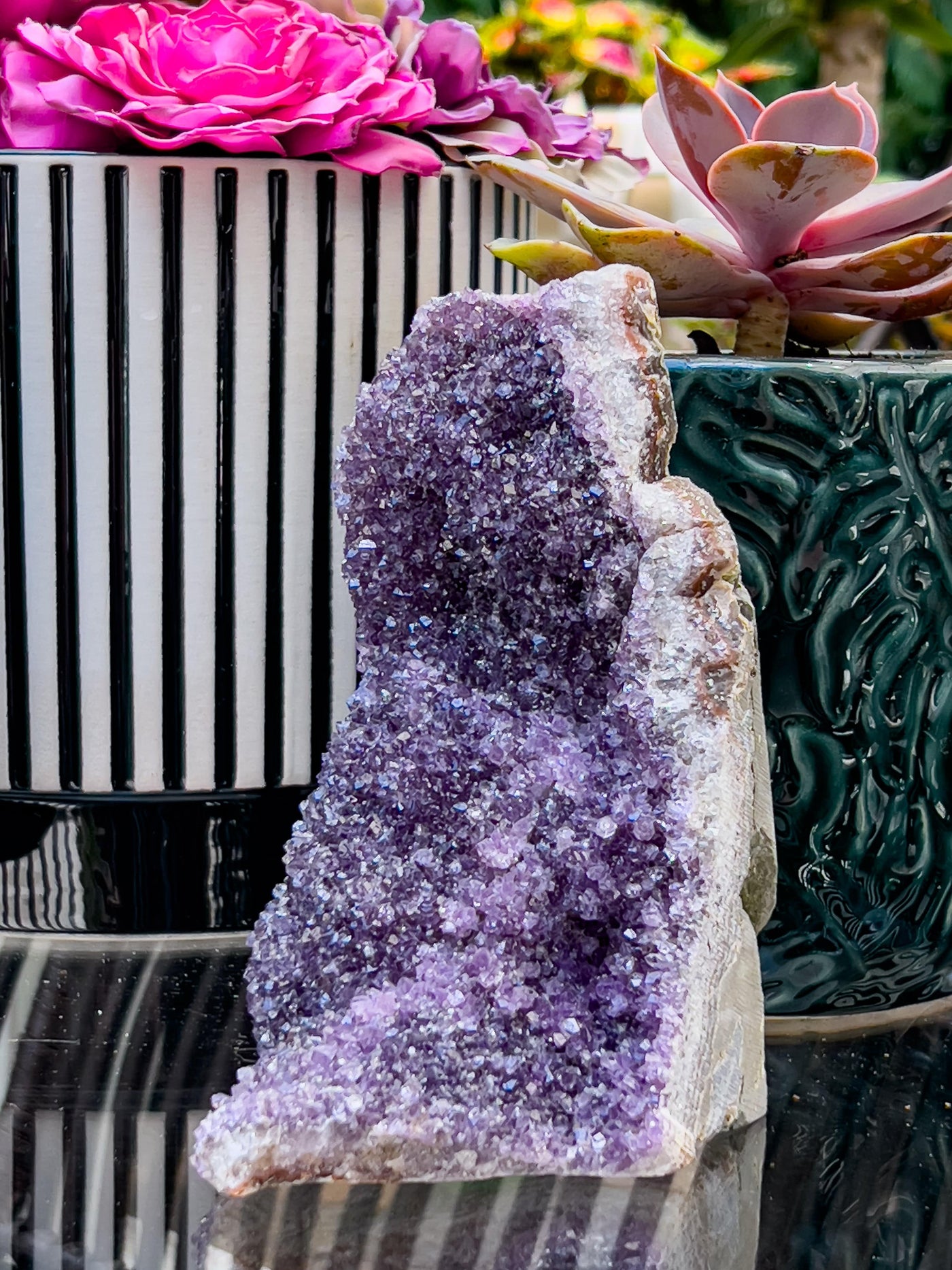 AMETHYST SUGAR CUTBASE CLUSTERS Revive In Style Vintage Furniture Painted Refinished Redesign Beautiful One of a Kind Artistic Antique Unique Home Decor Interior Design French Country Shabby Chic Cottage Farmhouse Grandmillenial Coastal Chalk Paint Metallic Glam Eclectic Quality Dovetailed Rustic Furniture Painter Pinterest Bedroom Living Room Entryway Kitchen Home Trends House Styles Decorating ideas