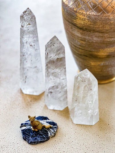 CLEAR CRACKLE QUARTZ TOWERS Revive In Style Vintage Furniture Painted Refinished Redesign Beautiful One of a Kind Artistic Antique Unique Home Decor Interior Design French Country Shabby Chic Cottage Farmhouse Grandmillenial Coastal Chalk Paint Metallic Glam Eclectic Quality Dovetailed Rustic Furniture Painter Pinterest Bedroom Living Room Entryway Kitchen Home Trends House Styles Decorating ideas