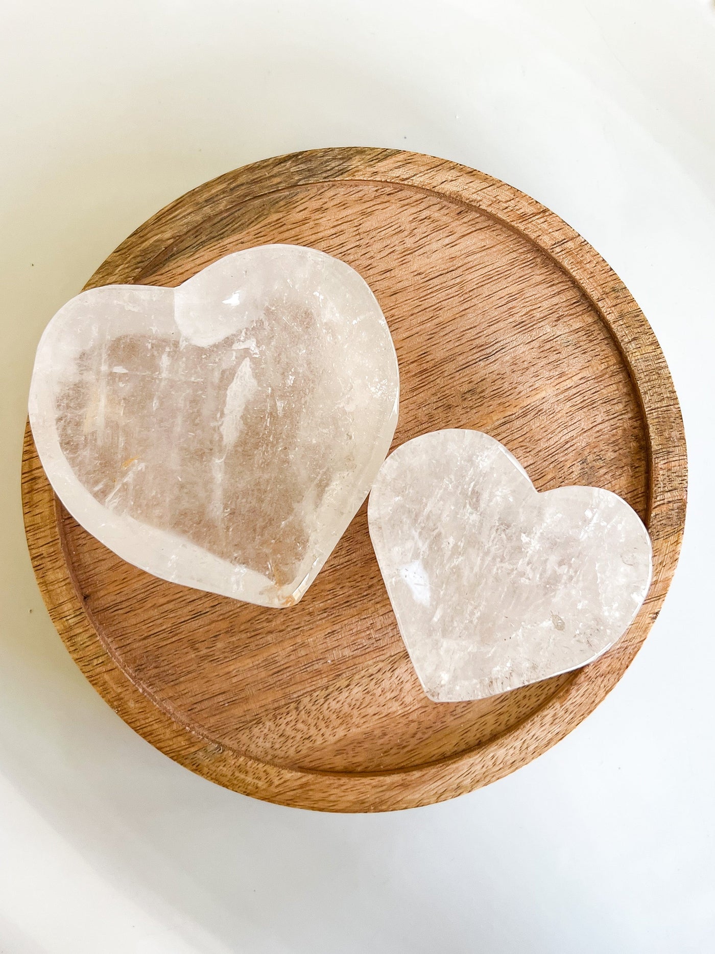 CLEAR QUARTZ HEART BOWLS (SMALL, LARGE) Revive In Style Vintage Furniture Painted Refinished Redesign Beautiful One of a Kind Artistic Antique Unique Home Decor Interior Design French Country Shabby Chic Cottage Farmhouse Grandmillenial Coastal Chalk Paint Metallic Glam Eclectic Quality Dovetailed Rustic Furniture Painter Pinterest Bedroom Living Room Entryway Kitchen Home Trends House Styles Decorating ideas