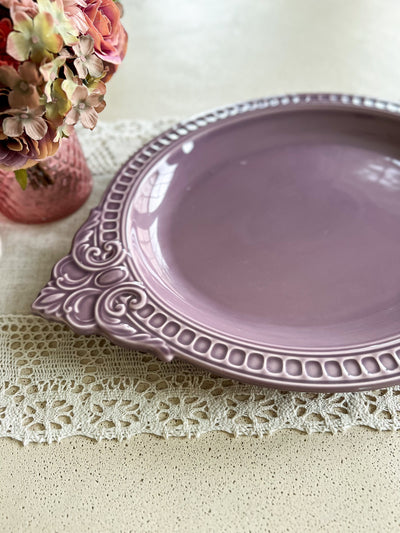 DUSTY PURPLE DETAILED CERAMIC TRAY Revive In Style Vintage Furniture Painted Refinished Redesign Beautiful One of a Kind Artistic Antique Unique Home Decor Interior Design French Country Shabby Chic Cottage Farmhouse Grandmillenial Coastal Chalk Paint Metallic Glam Eclectic Quality Dovetailed Rustic Furniture Painter Pinterest Bedroom Living Room Entryway Kitchen Home Trends House Styles Decorating ideas