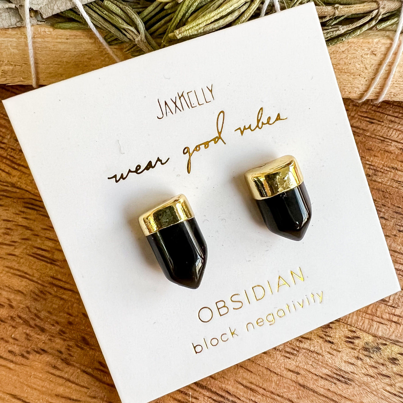 GOLD DIPPED EARRINGS 18K - BLACK OBSIDIAN Revive In Style Vintage Furniture Painted Refinished Redesign Beautiful One of a Kind Artistic Antique Unique Home Decor Interior Design French Country Shabby Chic Cottage Farmhouse Grandmillenial Coastal Chalk Paint Metallic Glam Eclectic Quality Dovetailed Rustic Furniture Painter Pinterest Bedroom Living Room Entryway Kitchen Home Trends House Styles Decorating ideas