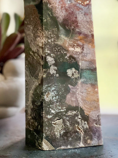 OCEAN JASPER TOWER (LARGE) Revive In Style Vintage Furniture Painted Refinished Redesign Beautiful One of a Kind Artistic Antique Unique Home Decor Interior Design French Country Shabby Chic Cottage Farmhouse Grandmillenial Coastal Chalk Paint Metallic Glam Eclectic Quality Dovetailed Rustic Furniture Painter Pinterest Bedroom Living Room Entryway Kitchen Home Trends House Styles Decorating ideas