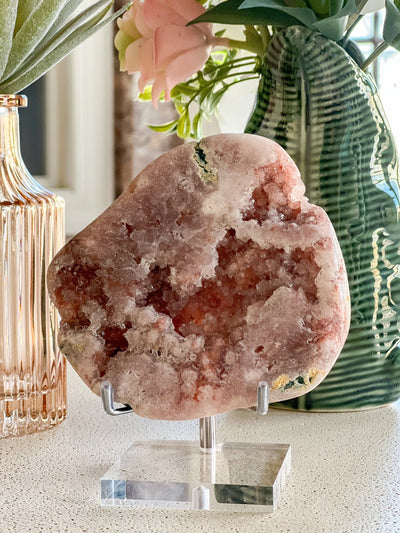 PINK AMETHYST PETITE SLAB Revive In Style Vintage Furniture Painted Refinished Redesign Beautiful One of a Kind Artistic Antique Unique Home Decor Interior Design French Country Shabby Chic Cottage Farmhouse Grandmillenial Coastal Chalk Paint Metallic Glam Eclectic Quality Dovetailed Rustic Furniture Painter Pinterest Bedroom Living Room Entryway Kitchen Home Trends House Styles Decorating ideas