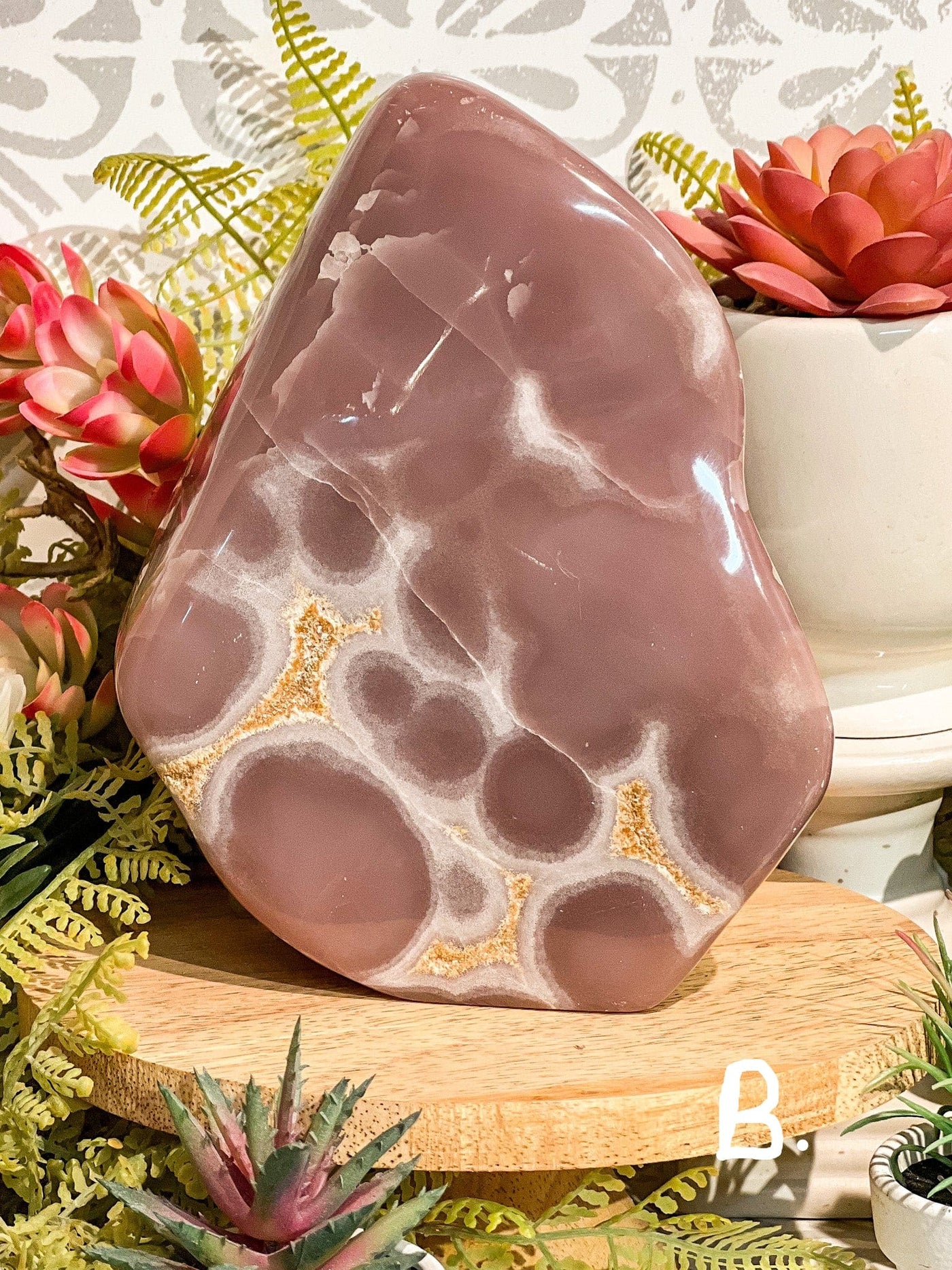 PINK BANDED CALCITE FREEFORMS (RARE VEIN) Revive In Style Vintage Furniture Painted Refinished Redesign Beautiful One of a Kind Artistic Antique Unique Home Decor Interior Design French Country Shabby Chic Cottage Farmhouse Grandmillenial Coastal Chalk Paint Metallic Glam Eclectic Quality Dovetailed Rustic Furniture Painter Pinterest Bedroom Living Room Entryway Kitchen Home Trends House Styles Decorating ideas