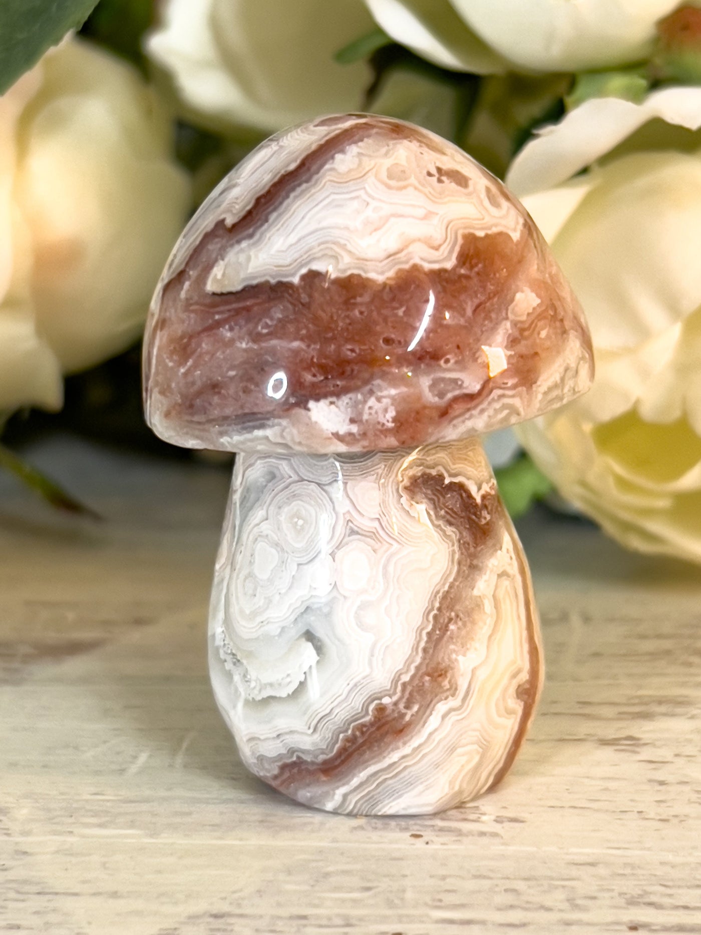 PINK CRAZY LACE AGATE MUSHROOMS Revive In Style Vintage Furniture Painted Refinished Redesign Beautiful One of a Kind Artistic Antique Unique Home Decor Interior Design French Country Shabby Chic Cottage Farmhouse Grandmillenial Coastal Chalk Paint Metallic Glam Eclectic Quality Dovetailed Rustic Furniture Painter Pinterest Bedroom Living Room Entryway Kitchen Home Trends House Styles Decorating ideas