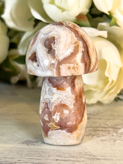 PINK CRAZY LACE AGATE MUSHROOMS Revive In Style Vintage Furniture Painted Refinished Redesign Beautiful One of a Kind Artistic Antique Unique Home Decor Interior Design French Country Shabby Chic Cottage Farmhouse Grandmillenial Coastal Chalk Paint Metallic Glam Eclectic Quality Dovetailed Rustic Furniture Painter Pinterest Bedroom Living Room Entryway Kitchen Home Trends House Styles Decorating ideas