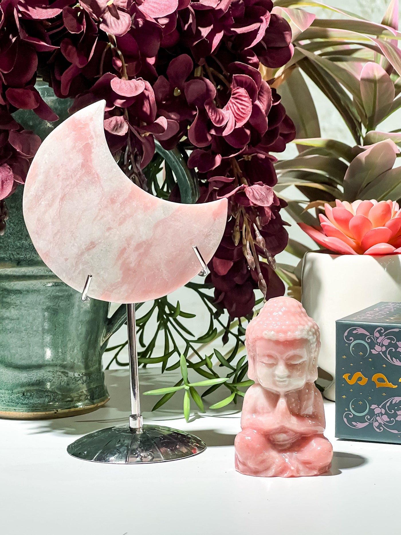 PINK OPAL MOON & BABY BUDDHA Revive In Style Vintage Furniture Painted Refinished Redesign Beautiful One of a Kind Artistic Antique Unique Home Decor Interior Design French Country Shabby Chic Cottage Farmhouse Grandmillenial Coastal Chalk Paint Metallic Glam Eclectic Quality Dovetailed Rustic Furniture Painter Pinterest Bedroom Living Room Entryway Kitchen Home Trends House Styles Decorating ideas