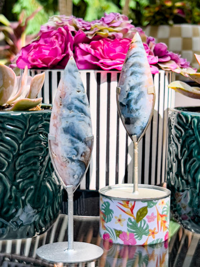 PINK PLUME AGATE SPEARS Revive In Style Vintage Furniture Painted Refinished Redesign Beautiful One of a Kind Artistic Antique Unique Home Decor Interior Design French Country Shabby Chic Cottage Farmhouse Grandmillenial Coastal Chalk Paint Metallic Glam Eclectic Quality Dovetailed Rustic Furniture Painter Pinterest Bedroom Living Room Entryway Kitchen Home Trends House Styles Decorating ideas