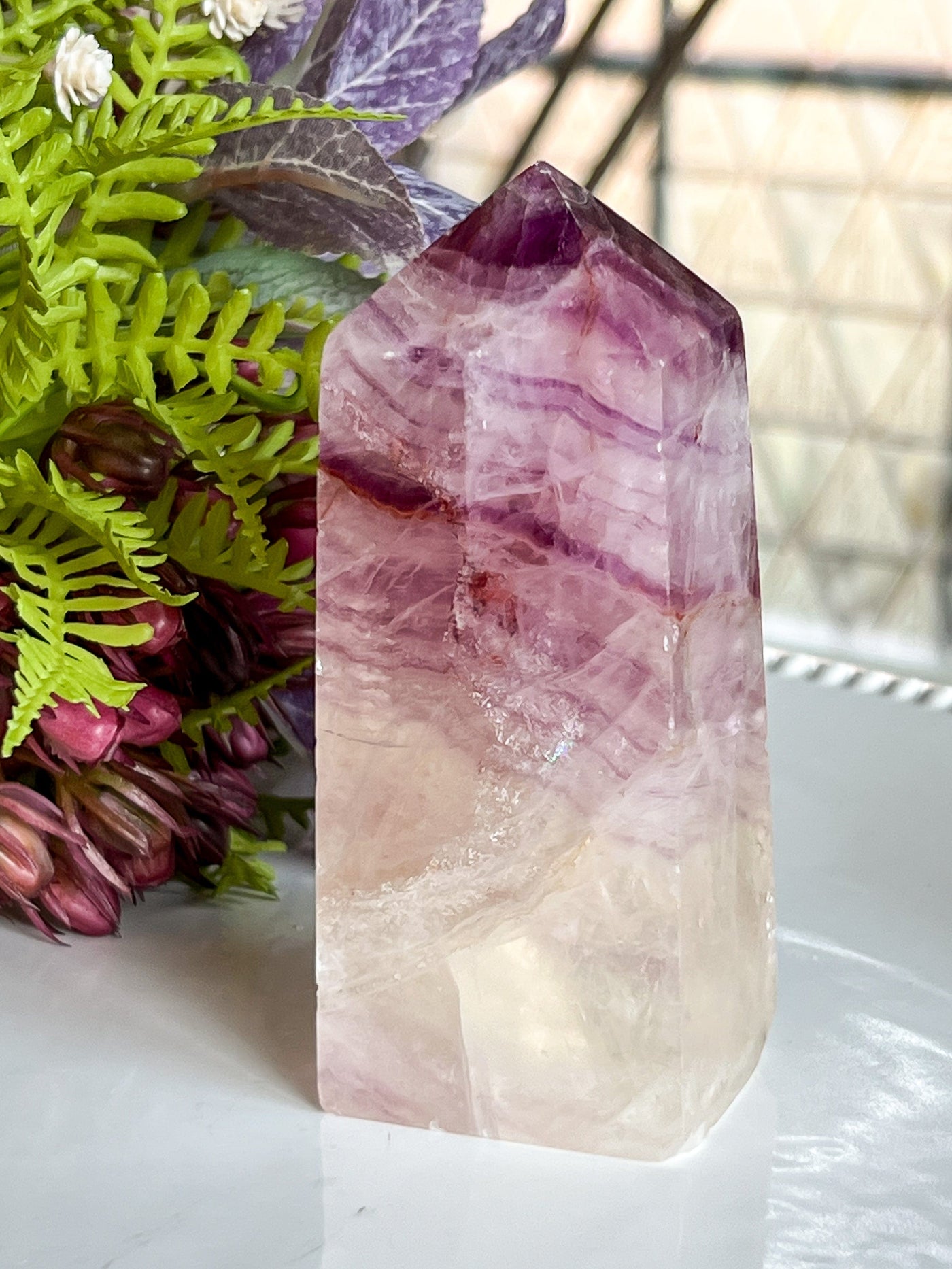 PURPLE FLUORITE TOWER Revive In Style Vintage Furniture Painted Refinished Redesign Beautiful One of a Kind Artistic Antique Unique Home Decor Interior Design French Country Shabby Chic Cottage Farmhouse Grandmillenial Coastal Chalk Paint Metallic Glam Eclectic Quality Dovetailed Rustic Furniture Painter Pinterest Bedroom Living Room Entryway Kitchen Home Trends House Styles Decorating ideas