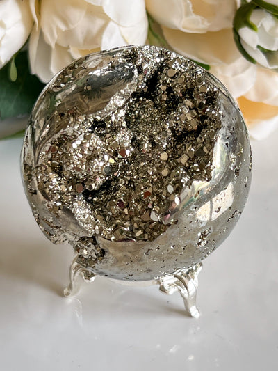 PYRITE SPHERES FROM PERU Revive In Style Vintage Furniture Painted Refinished Redesign Beautiful One of a Kind Artistic Antique Unique Home Decor Interior Design French Country Shabby Chic Cottage Farmhouse Grandmillenial Coastal Chalk Paint Metallic Glam Eclectic Quality Dovetailed Rustic Furniture Painter Pinterest Bedroom Living Room Entryway Kitchen Home Trends House Styles Decorating ideas
