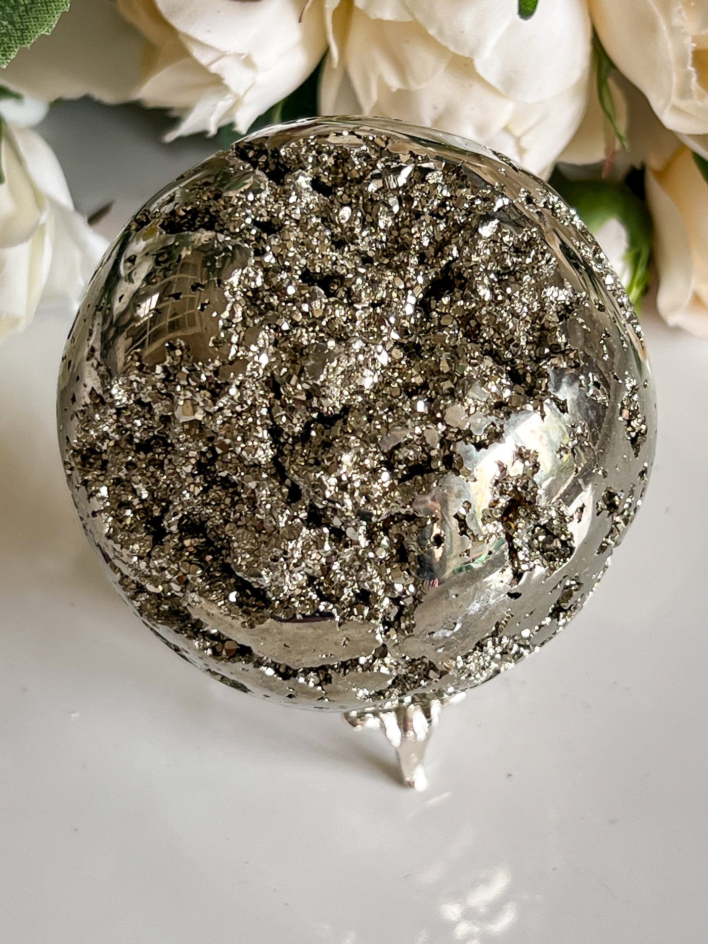 PYRITE SPHERES FROM PERU Revive In Style Vintage Furniture Painted Refinished Redesign Beautiful One of a Kind Artistic Antique Unique Home Decor Interior Design French Country Shabby Chic Cottage Farmhouse Grandmillenial Coastal Chalk Paint Metallic Glam Eclectic Quality Dovetailed Rustic Furniture Painter Pinterest Bedroom Living Room Entryway Kitchen Home Trends House Styles Decorating ideas