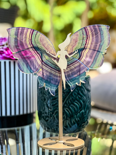 RAINBOW FLUORITE FAIRY Revive In Style Vintage Furniture Painted Refinished Redesign Beautiful One of a Kind Artistic Antique Unique Home Decor Interior Design French Country Shabby Chic Cottage Farmhouse Grandmillenial Coastal Chalk Paint Metallic Glam Eclectic Quality Dovetailed Rustic Furniture Painter Pinterest Bedroom Living Room Entryway Kitchen Home Trends House Styles Decorating ideas