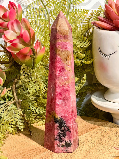 RHODONITE OBELISK Revive In Style Vintage Furniture Painted Refinished Redesign Beautiful One of a Kind Artistic Antique Unique Home Decor Interior Design French Country Shabby Chic Cottage Farmhouse Grandmillenial Coastal Chalk Paint Metallic Glam Eclectic Quality Dovetailed Rustic Furniture Painter Pinterest Bedroom Living Room Entryway Kitchen Home Trends House Styles Decorating ideas