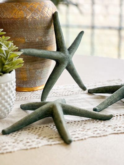 Serene Blue Starfish XL - Set of 3 Revive In Style Vintage Furniture Painted Refinished Redesign Beautiful One of a Kind Artistic Antique Unique Home Decor Interior Design French Country Shabby Chic Cottage Farmhouse Grandmillenial Coastal Chalk Paint Metallic Glam Eclectic Quality Dovetailed Rustic Furniture Painter Pinterest Bedroom Living Room Entryway Kitchen Home Trends House Styles Decorating ideas