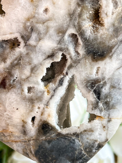 SPHALERITE HEART ON SHIMMERY STAND Revive In Style Vintage Furniture Painted Refinished Redesign Beautiful One of a Kind Artistic Antique Unique Home Decor Interior Design French Country Shabby Chic Cottage Farmhouse Grandmillenial Coastal Chalk Paint Metallic Glam Eclectic Quality Dovetailed Rustic Furniture Painter Pinterest Bedroom Living Room Entryway Kitchen Home Trends House Styles Decorating ideas
