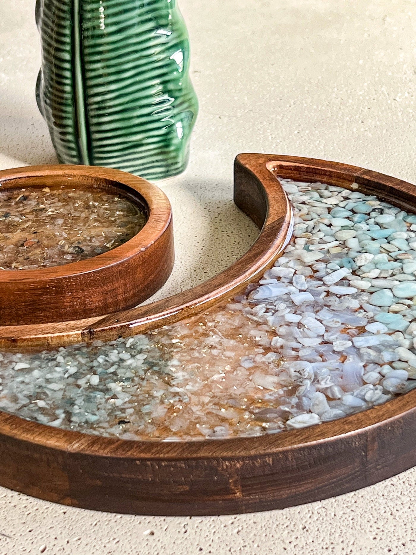 SUN & MOON CRYSTAL TRAY SET Revive In Style Vintage Furniture Painted Refinished Redesign Beautiful One of a Kind Artistic Antique Unique Home Decor Interior Design French Country Shabby Chic Cottage Farmhouse Grandmillenial Coastal Chalk Paint Metallic Glam Eclectic Quality Dovetailed Rustic Furniture Painter Pinterest Bedroom Living Room Entryway Kitchen Home Trends House Styles Decorating ideas