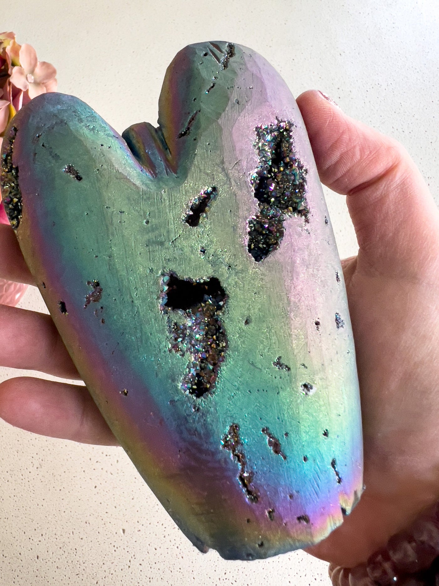TITANIUM AURA DRUZY ANGEL CARVING Revive In Style Vintage Furniture Painted Refinished Redesign Beautiful One of a Kind Artistic Antique Unique Home Decor Interior Design French Country Shabby Chic Cottage Farmhouse Grandmillenial Coastal Chalk Paint Metallic Glam Eclectic Quality Dovetailed Rustic Furniture Painter Pinterest Bedroom Living Room Entryway Kitchen Home Trends House Styles Decorating ideas